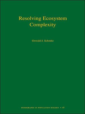cover image of Resolving Ecosystem Complexity